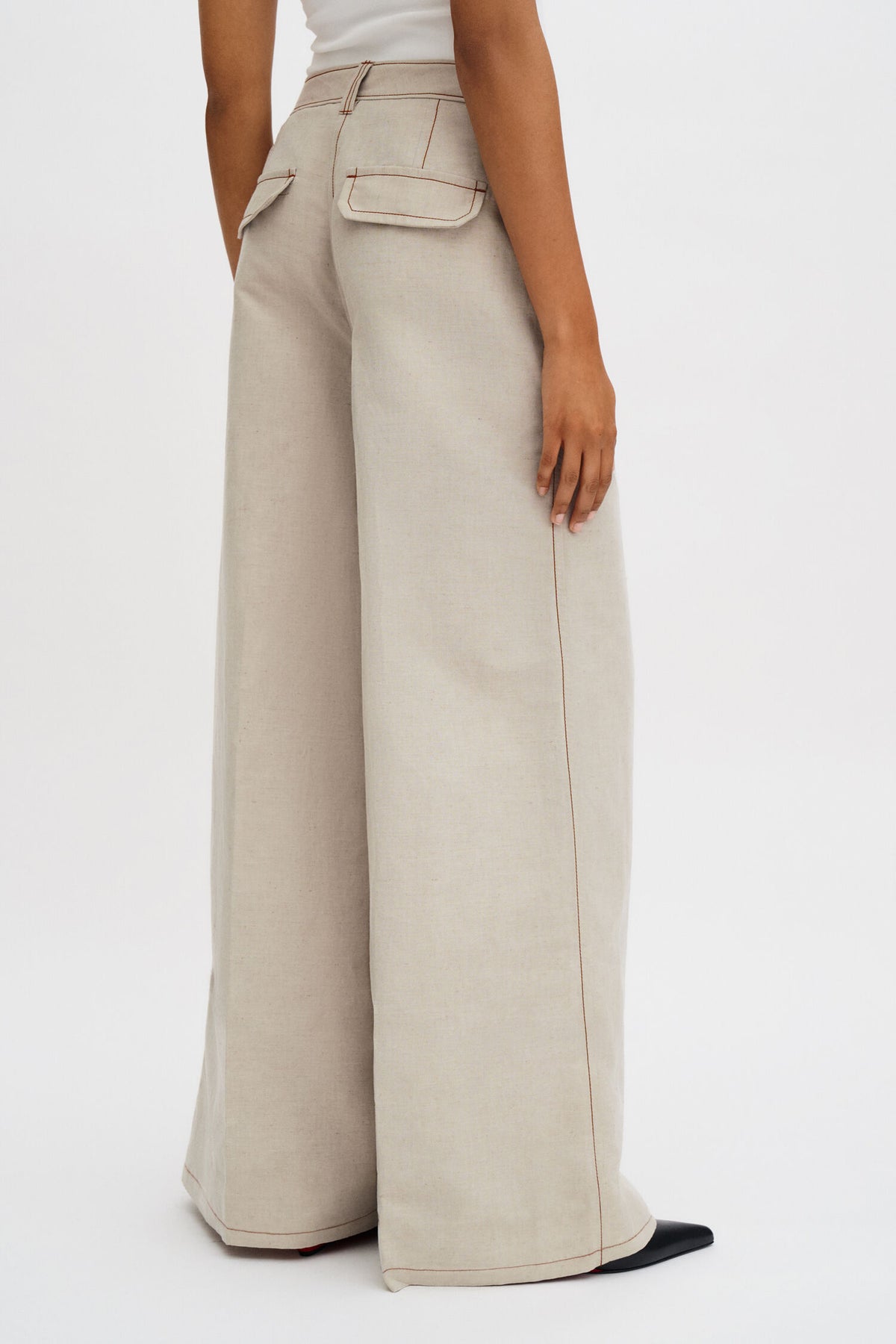 Wide Blue Wash Jeans