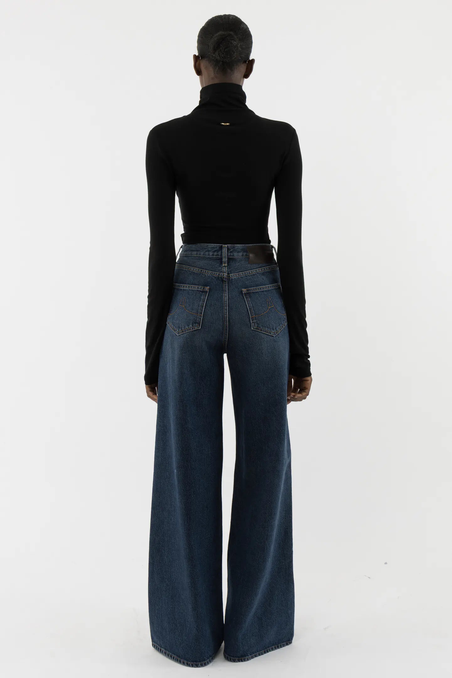 Wide Blue Wash Jeans
