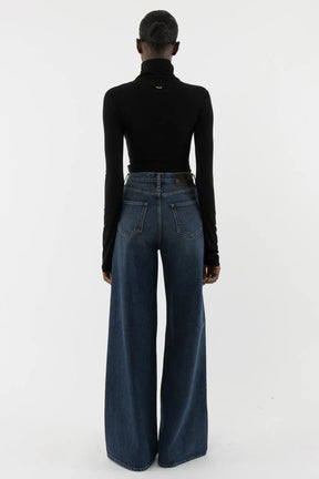 Wide Blue Wash Jeans